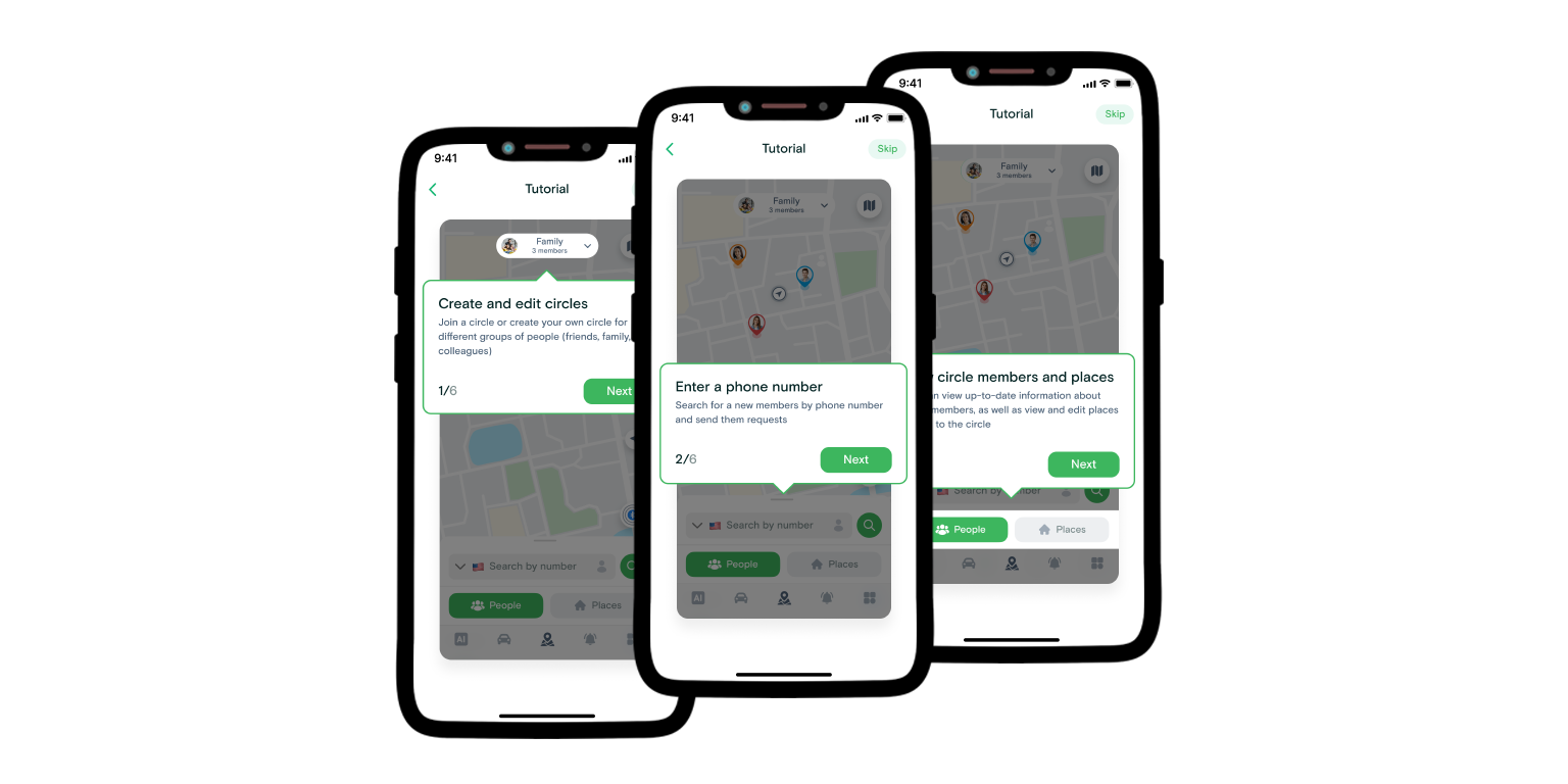 A screen with the Number Tracker app features.